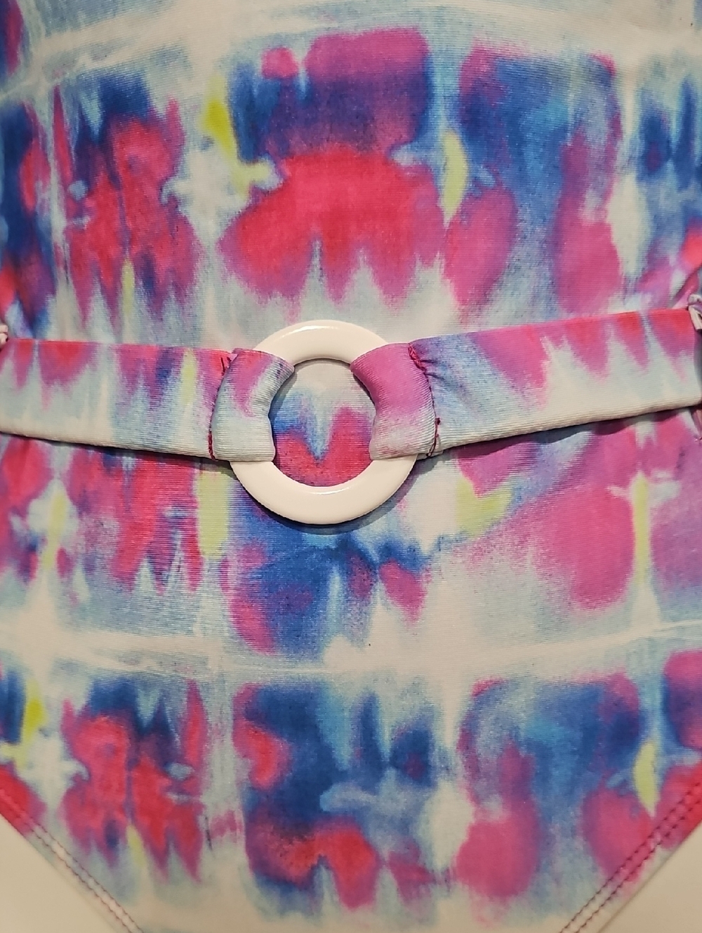 Anthropologie Splendid One Piece Belted Tie-Dye Swimsuit Small NWT MSRP $118 - Picture 5 of 7